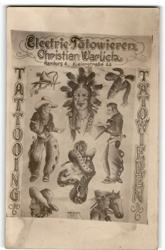 Werbepostkarte von Christian Warlich - Vorderseite