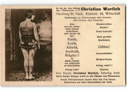 Werbepostkarte von Christian Warlich - Vorderseite