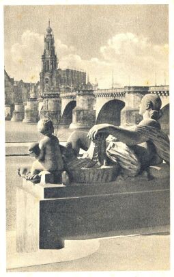 Bild: Bildpostkarte der Dresdner Altstadt