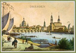 Bild: Bildpostkarte der Dresdner Altstadt