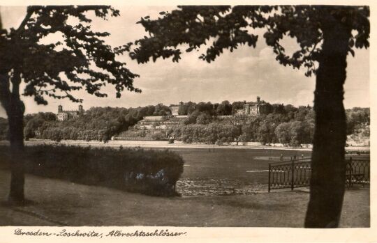 Bildpostkarte der Albrechtsschlösser in Dresden