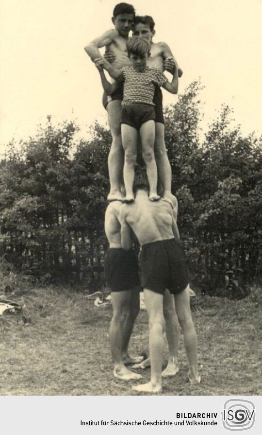 Bockauer Schüler auf Ausflug (?)
