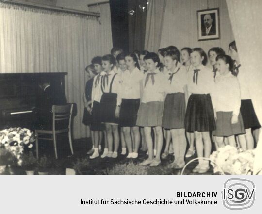 Jugendweihefeier 1958 in der Schule Bockau