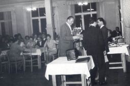 Bild: Feier zur Einweihung des Schulneubaus in Bockau (?)