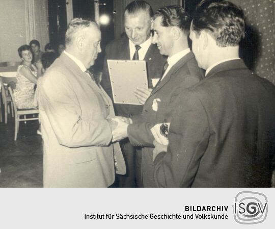 Feier zur Einweihung des Schulneubaus in Bockau (?)
