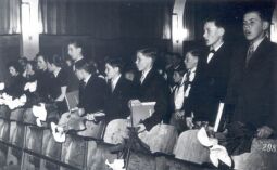 Bild: Jugendweihefeier 1958 in der Mittelschule Bockau