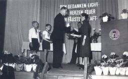 Bild: Jugendweihefeier 1958 in der Mittelschule Bockau