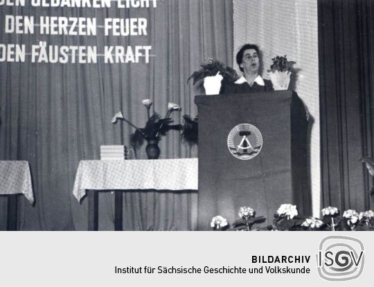 Jugendweihefeier 1958 in der Mittelschule Bockau
