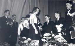 Bild: Jugendweihefeier 1958 in der Mittelschule Bockau