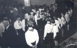 Bild: Jugendweihefeier 1958 in der Mittelschule Bockau