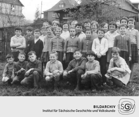 Klassenfoto von Schülern aus Bockau