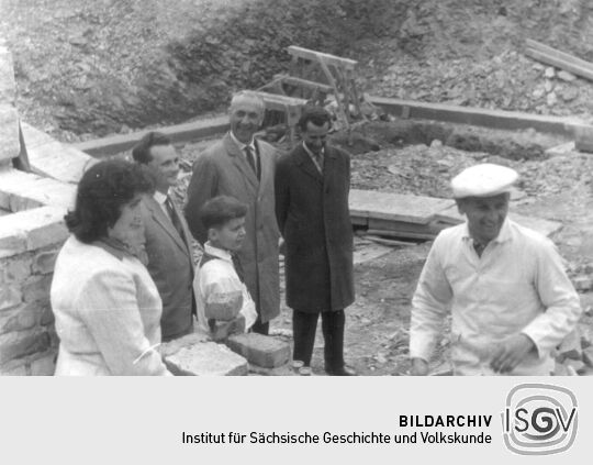 Grundsteinlegung zur Schule in Bockau 1963