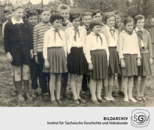 Klassenfoto von Schülern aus Bockau