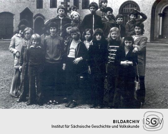 Klassenfoto von Schülern aus Bockau