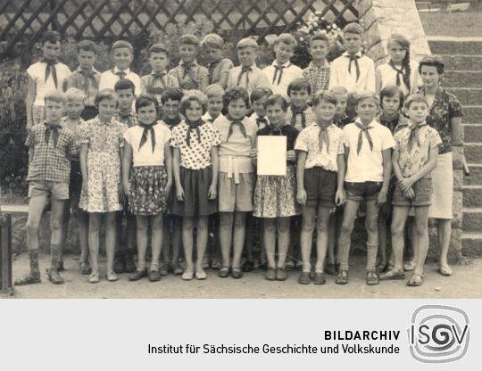 Klassenfoto von Schülern aus Bockau