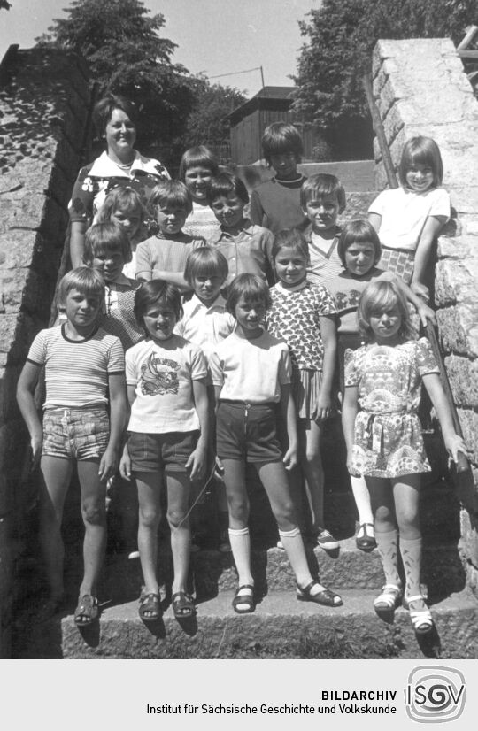 Schüler der Schule in Bockau