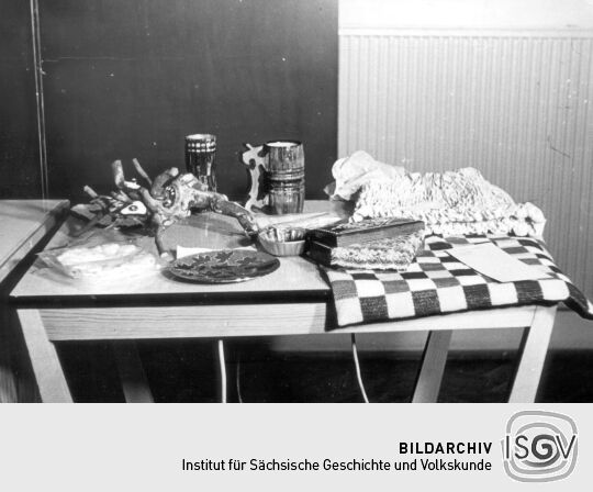 Ausstellung zum 60. Jahrestag der Oktoberrevolution in der Schule Bockau