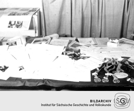Ausstellung zum 60. Jahrestag der Oktoberrevolution in der Schule Bockau