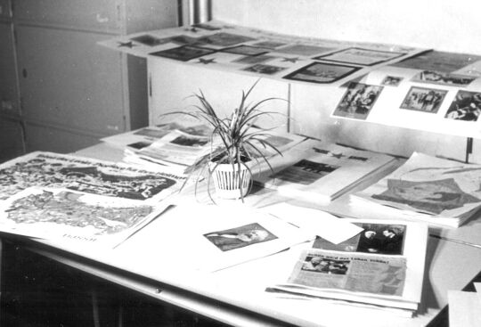 Ausstellung zum 60. Jahrestag der Oktoberrevolution in der Schule Bockau