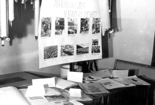 Ausstellung zum 60. Jahrestag der Oktoberrevolution in der Schule Bockau