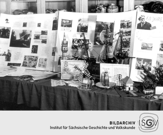 Ausstellung zum 60. Jahrestag der Oktoberrevolution in der Schule Bockau