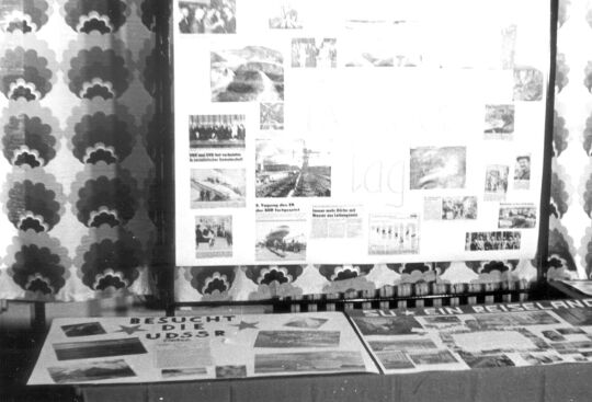 Ausstellung zum 60. Jahrestag der Oktoberrevolution in der Schule Bockau