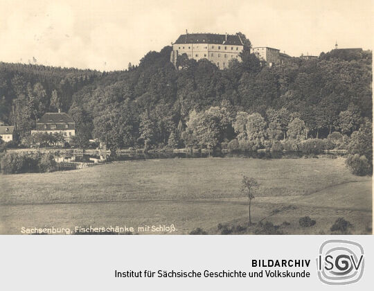 Postkarte von der Sachsenburg Frankenberg/ Sa.