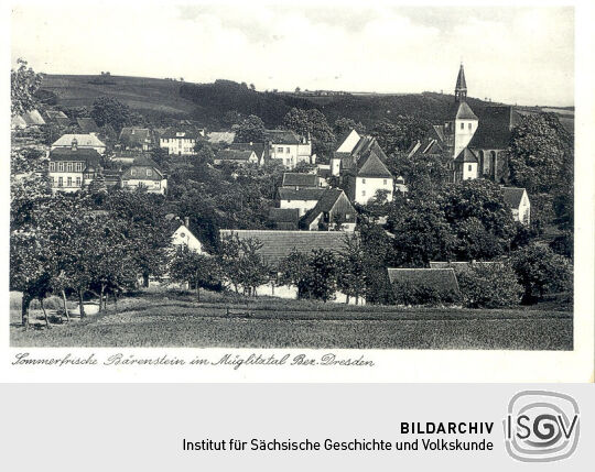 Postkarte aus Bärenstein (Altenberg)