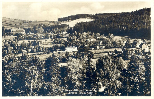 Postkarte - Höhenluftkurort Bärenfels i. Erzgeb. 700m N.N.