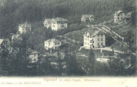 Postkarte - Kipsdorf im Sächs. Erzgeb. - Villenkolonie