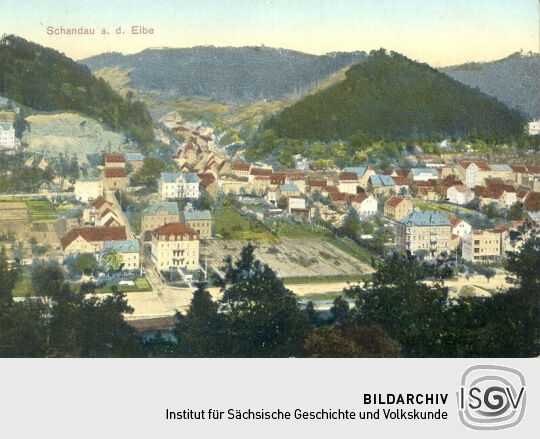 Postkarte - Schandau a. d. Elbe