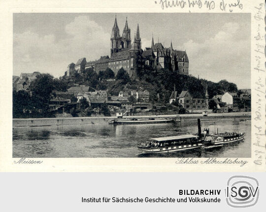 Postkarte - Meissen, Schloss Albrechtsburg