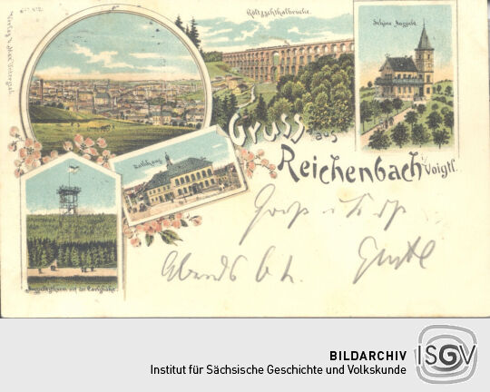 Postkarte - Gruss aus Reichenbach i./Voigtl.
