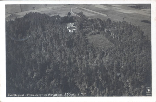 Postkarte - Ausflulgsort "Geiersberg" im Erzgebirge, 536m ü.d.M.