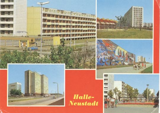 Postkarte: Halle-Neustadt