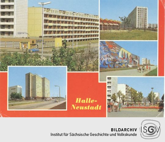 Postkarte: Halle-Neustadt