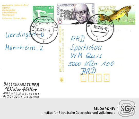 Postkarte: Halle-Neustadt