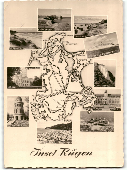 Postkarte 'Insel Rügen'