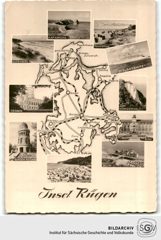 Postkarte 'Insel Rügen'