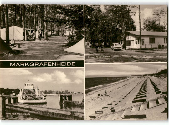 Postkarte 'Markgrafenheide'