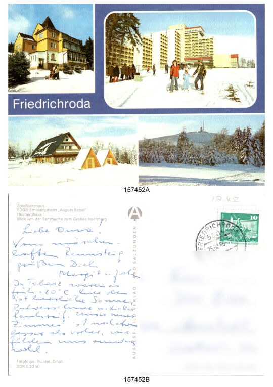 Postkarte 'Friedrichroda'