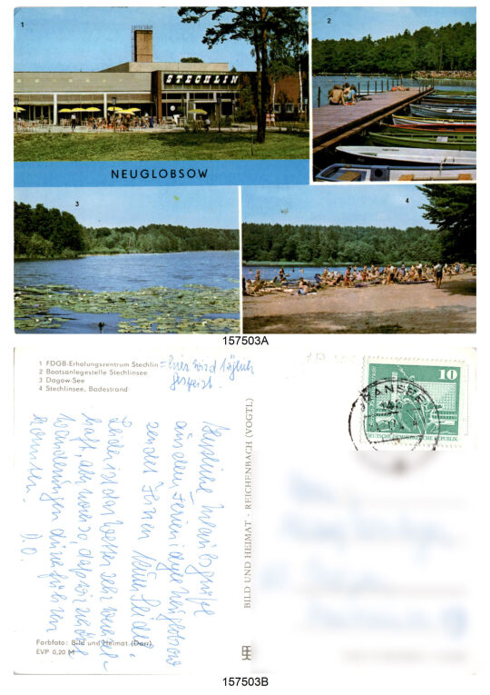 Postkarte 'Neuglobsow'