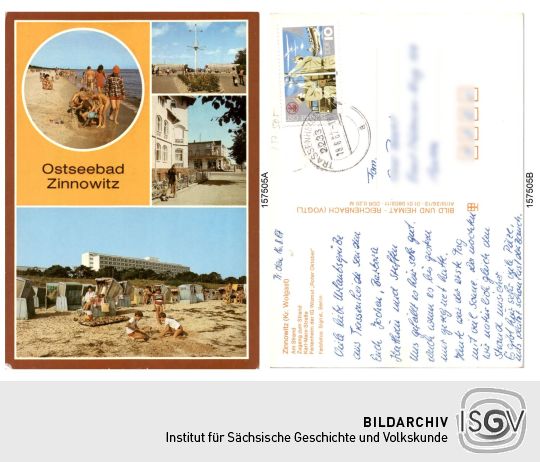 Postkarte 'Ostseebad Zinnowitz'