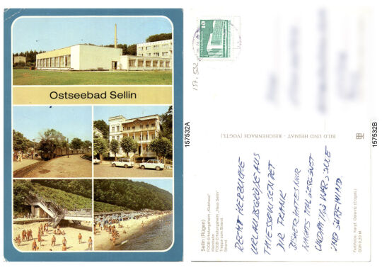 Postkarte 'Ostseebad Sellin'