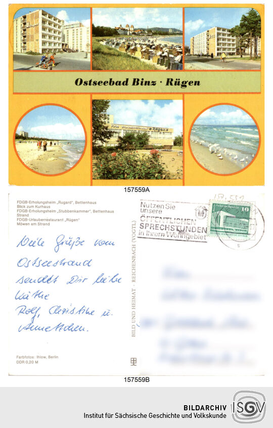 Postkarte 'Ostseebad Binz - Rügen'