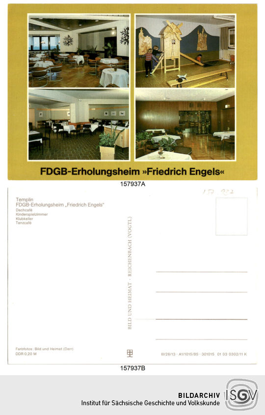 Postkarte 'FDGB-Erholungsheim »Friedrich Engels«'