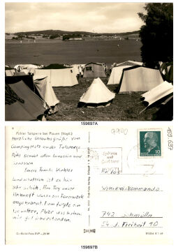 Bild: Postkarte 'Pöhler Talsperre bei Plauen (Vogtl.)'