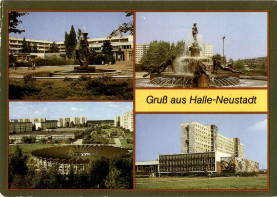 Postkarte: Halle-Neustadt