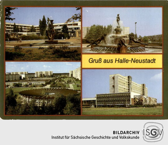 Postkarte: Halle-Neustadt