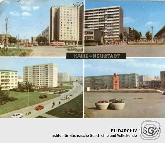 Postkarte: Halle-Neustadt